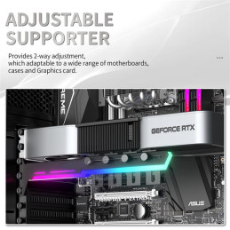 1stCOOL GPU Holder ARGB - držiak VGA kovový nastaviteľný čierny