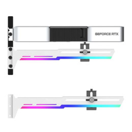 1stCOOL GPU Holder ARGB - držiak VGA kovový nastaviteľný biely