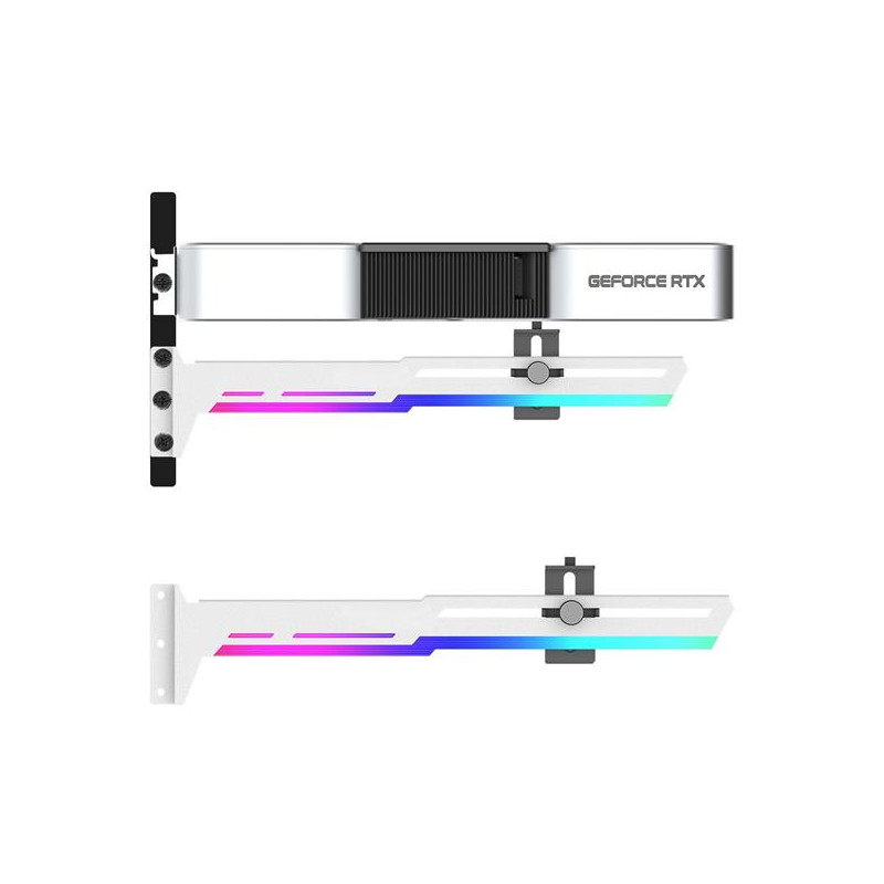 1stCOOL GPU Holder ARGB - držiak VGA kovový nastaviteľný biely