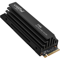 Crucial SSD 4TB T705 PCIe Gen5 NVMe M.2 SSD with heatsink