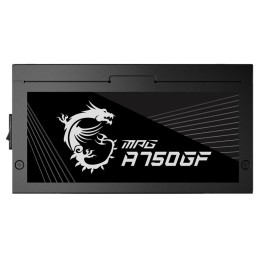 OPRAVENÉ - MSI zdroj MPG A750GF/ 750W/ ATX/ akt. PFC/ 10 let celková záruka/ 140mm ventilátor/ modulární kabeláž/ 80PLUS...