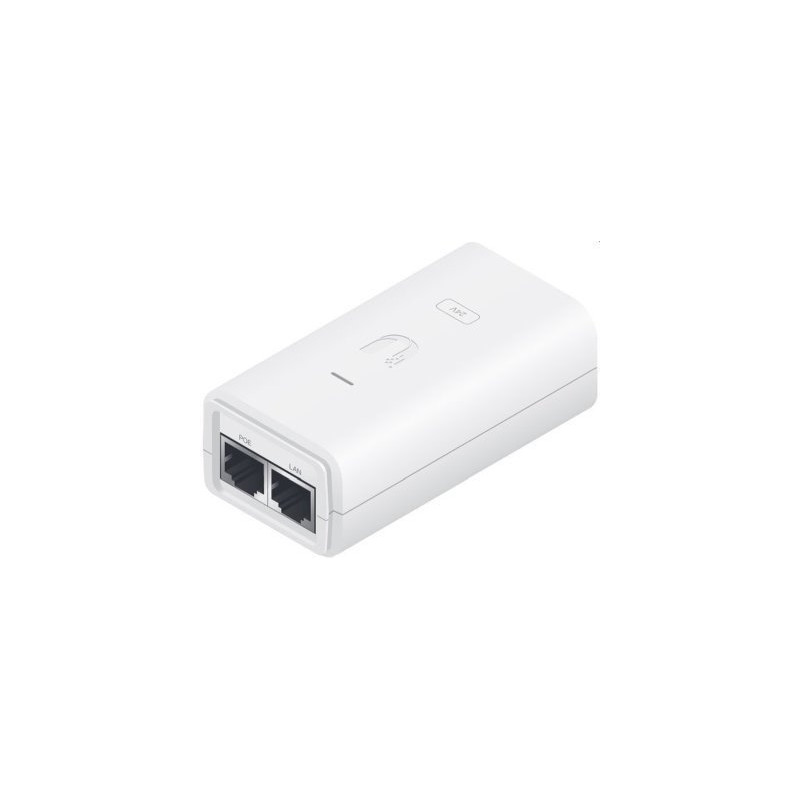 Ubiquiti Gigabitový PoE Injektor 24-24W-G-WH, 24V/1A (24W), bílý