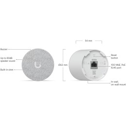 Ubiquiti Video zvonek UniFi Protect UVC-G4 Doorbell Pro PoE Kit, Duální kamera, 5Mpx s Infra + 8Ppx + PoE zvonek