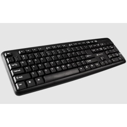 CANYON klasická USB klávesnice, omývatelná, černá, RU layout/Cyrilice, černá