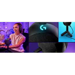 Logitech Yeti Orb RGB Gaming Mic with LIGHTSYNC - BLACK - USB