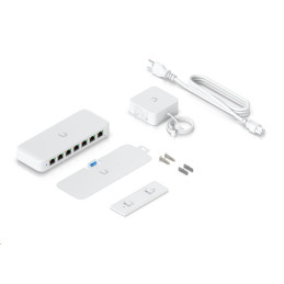 Ubiquiti Switch L2 UniFi USW-Ultra, 8-Port Gigabit, 7x PoE+-out, 1x PoE++ in, PoE budget 52W, s AC adaptérem