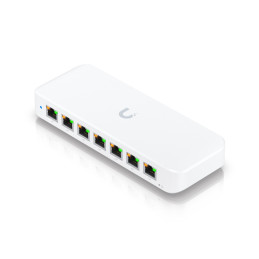 Ubiquiti Switch L2 UniFi USW-Ultra, 8-Port Gigabit, 7x PoE+-out, 1x PoE++ in, PoE budget 202W, s AC adaptérem
