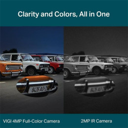 4MP Dual-Lens Varied Focal Full-Color PT Camera SPEC:H.265+/H.265/H.264+/H.264, 1/3" Progressive Scan CMOS, Color/0.005