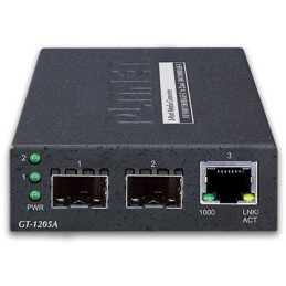 OPRAVENÉ - Planet GT-1205A konvertor 1x 10/100/1000Base-T / 2x SFP