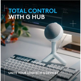 Logitech Yeti Orb RGB Gaming Mic with LIGHTSYNC - WHITE - USB
