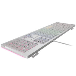 COUGAR herní klávesnice VANTAR S RGB White, Ultra Slim Thickness, Anti-Ghosting