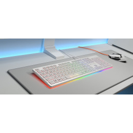 COUGAR herní klávesnice VANTAR S RGB White, Ultra Slim Thickness, Anti-Ghosting