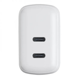 Akyga Nabíječka univerzální 2x USB-C PD 5-12V / max. 3A 40W Quick Charge 3.0, bílá