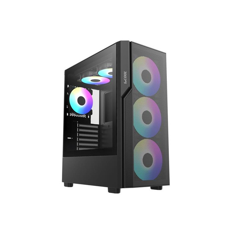 1stCOOL GAMER 5, skrinka ATX, 3x ARGB ventilátor, USB3.0, USB-C, čierna