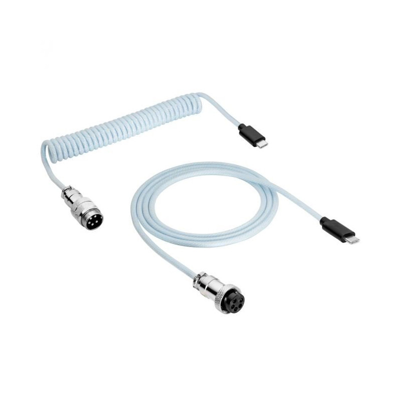 Akyga Kabel vinutý Aviator ver. 2.0 USB-C / USB-C, modrá 3m