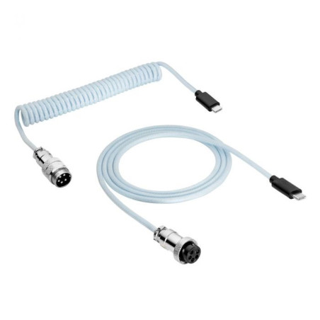 Akyga Kabel vinutý Aviator ver. 2.0 USB-C / USB-C, modrá 3m