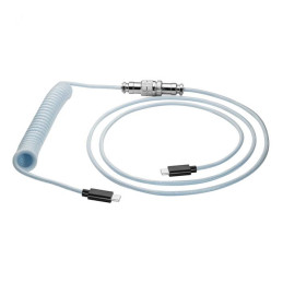 Akyga Kabel vinutý Aviator ver. 2.0 USB-C / USB-C, modrá 3m