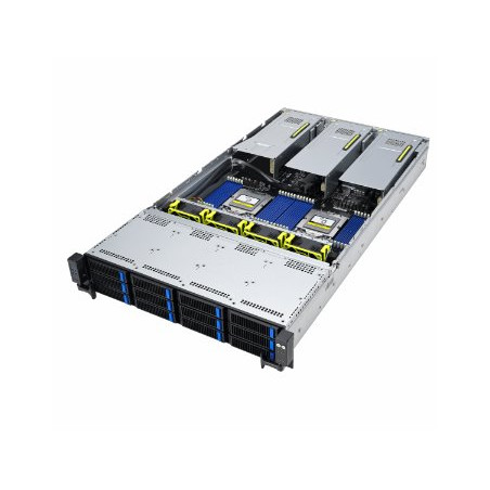 ASUS 2U server 2x SP5, 24x DDR5 ECC R, 24x 2,5NVMe/8xSATA/SAS, 2x 10Gb LAN, 2x 2600Wt, IPMI GPU