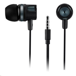 CANYON stereo sluchátka SEP-3, špunty do uší, černo - tmavě šedá