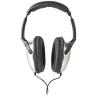 NEDIS wired headphones/ on-ear/ volume control/ cable 2.70 m/ black-silver