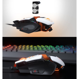COUGAR herní myš drátová 700M Evo eSPORTS, optical, RGB, PMW-3389, 16000 DPI, white