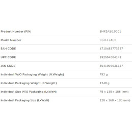 COUGAR chlazení FORZA 50 CPU Air Cooling 50x135x155mm HDB
