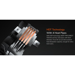COUGAR chlazení FORZA 50 CPU Air Cooling 50x135x155mm HDB