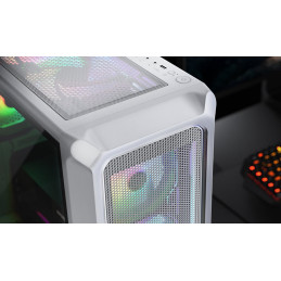 COUGAR PC skříň ARCHON 2 Mesh RGB White Mid Tower Mesh Front Panel 3 x ARGB Fans 3mm TG Left Panel