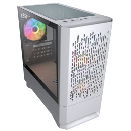 COUGAR PC skříň MG140 Air RGB White Mini Tower Air Vents Front Panel 3 x ARGB Fans 4mm TG Left Panel