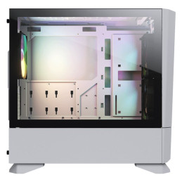 COUGAR PC skříň MG140 Air RGB White Mini Tower Air Vents Front Panel 3 x ARGB Fans 4mm TG Left Panel