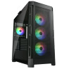 COUGAR PC skříň DUOFACE Pro RGB Black Mid Tower TG & Airflow Front Panel 4 x ARGB Fans TG Left Panel