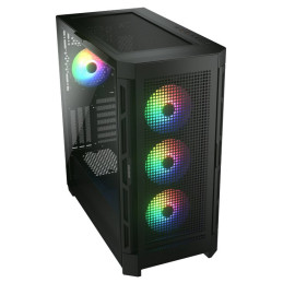 COUGAR PC skříň DUOFACE Pro RGB Black Mid Tower TG & Airflow Front Panel 4 x ARGB Fans TG Left Panel