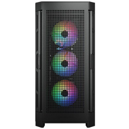 COUGAR PC skříň DUOFACE Pro RGB Black Mid Tower TG & Airflow Front Panel 4 x ARGB Fans TG Left Panel