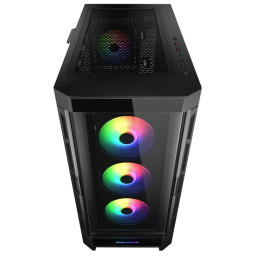 COUGAR PC skříň DUOFACE Pro RGB Black Mid Tower TG & Airflow Front Panel 4 x ARGB Fans TG Left Panel