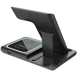 PATONA bezdrátová nabíječka 3v1, pro Iphone, Apple Watch a sluchátka Airpods, vstup 9V/2A, 5V/3A