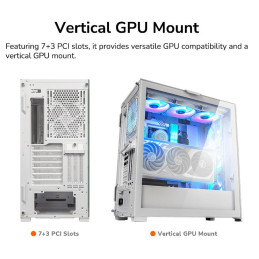 COUGAR PC skříň DUOFACE Pro RGB Black Mid Tower TG & Airflow Front Panel 4 x ARGB Fans TG Left Panel