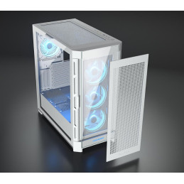 COUGAR PC skříň DUOFACE Pro RGB Black Mid Tower TG & Airflow Front Panel 4 x ARGB Fans TG Left Panel