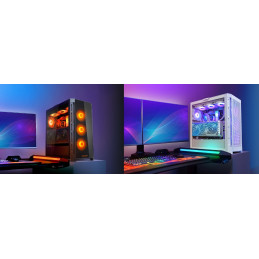 COUGAR PC skříň DUOFACE Pro RGB Black Mid Tower TG & Airflow Front Panel 4 x ARGB Fans TG Left Panel