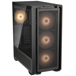 COUGAR PC skříň MX600 Black Full Tower Mesh Front Panel 3 x 140mm + 1 x 120mm Fans TG Left Panel