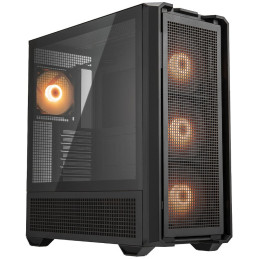 COUGAR PC skříň MX600 Black Full Tower Mesh Front Panel 3 x 140mm + 1 x 120mm Fans TG Left Panel
