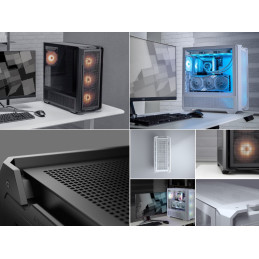 COUGAR PC skříň MX600 Black Full Tower Mesh Front Panel 3 x 140mm + 1 x 120mm Fans TG Left Panel