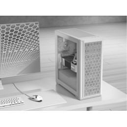 COUGAR PC skříň MX330-G Pro White Mid Tower Mesh Front Panel 1 x 120mm Fan TG Left Panel