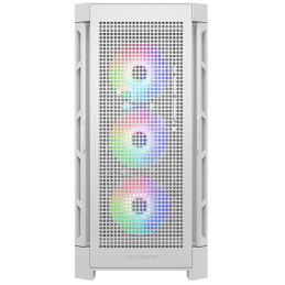COUGAR PC skříň DUOFACE Pro RGB White Mid Tower TG & Airflow Front Panel 4 x ARGB Fans TG Left Panel
