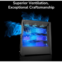 COUGAR PC skříň DUOFACE Pro RGB White Mid Tower TG & Airflow Front Panel 4 x ARGB Fans TG Left Panel
