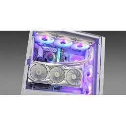 COUGAR PC skříň UNIFACE Black Mid Tower Mesh Front Panel 2 x ARGB Fans TG Left Panel