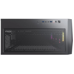 COUGAR PC skříň DARK BLADER X5 Black Mid Tower Plastic with Mesh Front Panel 1 x ARGB Fan 4mm TG Left Panel