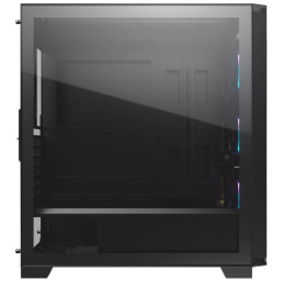 COUGAR PC skříň DARK BLADER X5 Black Mid Tower Plastic with Mesh Front Panel 1 x ARGB Fan 4mm TG Left Panel