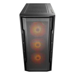 COUGAR PC skříň UNIFACE RGB Black Mid Tower Mesh Front Panel 4 x 120mm ARGB Fans TG Left Panel