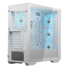 COUGAR PC skříň UNIFACE RGB White Mid Tower Mesh Front Panel 4 x 120mm ARGB Fans TG Left Panel