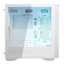 COUGAR PC skříň UNIFACE RGB White Mid Tower Mesh Front Panel 4 x 120mm ARGB Fans TG Left Panel
